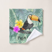 Ensemble de serviettes Tropical Toucan Pura Vida D (Gant de toilette)