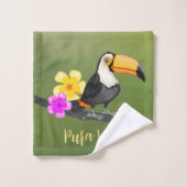 Ensemble de serviettes Tropical Toucan Pura Vida D (Gant de toilette)