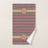 Ensemble de serviettes Tropical Zigzag (Serviette à main)