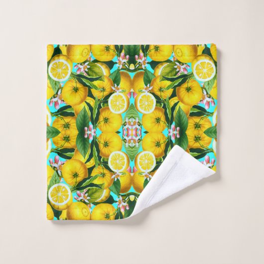 ENSEMBLE DE SERVIETTES TROPICALES (Gant de toilette)