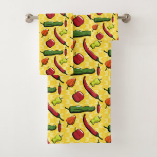 Ensemble de serviettes World of Chili Peppers