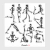 Ensemble de squelettes scrapbooking autocollant (Feuille)