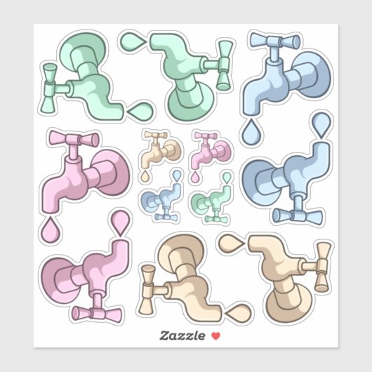 Ensemble de stickers à dérive (Feuille)