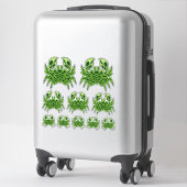 Ensemble de stickers Céltic Crabe Vert (Sur valise)