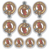 Ensemble de stickers Clan Currie Rooster Crest (Devant)