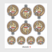 Ensemble de stickers Clan Farquharson Crest (Feuille)