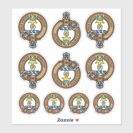 Ensemble de stickers Clan Henderson Crest (Feuille)