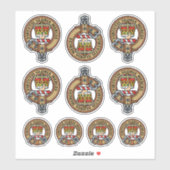Ensemble de stickers Clan Robertson Crest (Feuille)