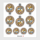 Ensemble de stickers Clan Sinclair Crest (Feuille)