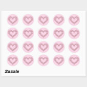 Ensemble de stickers Coeur Code binaire (Feuille)