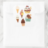 Ensemble de stickers crème glacée. (Sac)