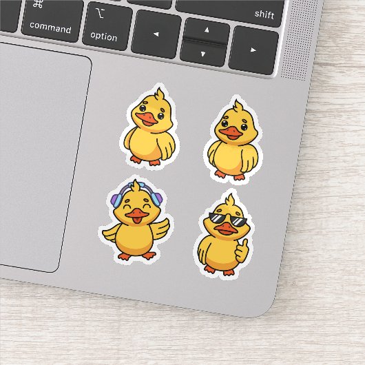 Ensemble de stickers de canards de dessin animé mi (Détail)