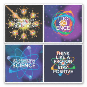Ensemble de stickers de citations scientifiques am