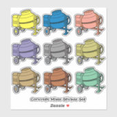 Ensemble de stickers de contours de mélange de bét (Feuille)