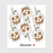 Ensemble de stickers de crâne de caramel doux à la (Feuille)