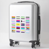 Ensemble de stickers de drapeaux de fierté (Sur valise)