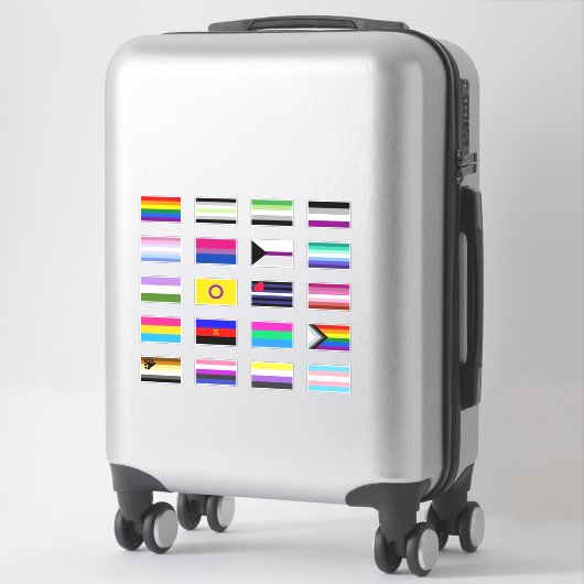 Ensemble de stickers de drapeaux de fierté (Sur valise)