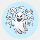 Ensemble de stickers de fantômes de Boo amusant (Devant)