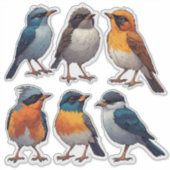 Ensemble de stickers de rossignol 🐦 (Devant)