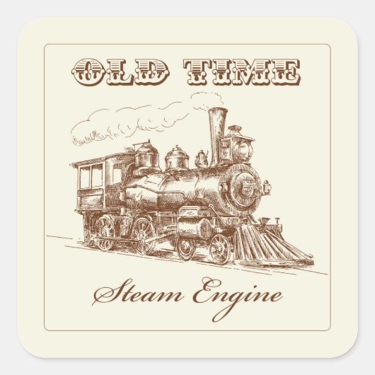 Ensemble de stickers de train à vapeur très Cool (Devant)