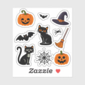 Ensemble de stickers d'Halloween pour enfants (Feuille)