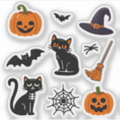 Ensemble de stickers d'Halloween pour enfants (Devant)