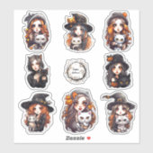 Ensemble de stickers Halloween (Feuille)