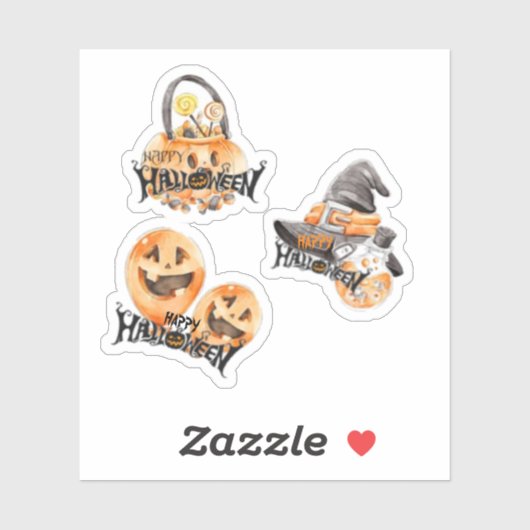 Ensemble de stickers Halloween (Feuille)