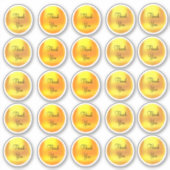 Ensemble de stickers Merci Chic Gold Dot (Devant)