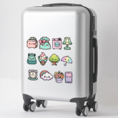 Ensemble de stickers mignons Kawaii pour le quotid (Sur valise)