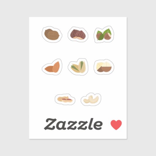 Ensemble de stickers Nuts (Feuille)