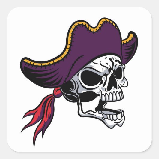 Ensemble de stickers Pirate Halloween très Cool (Devant)