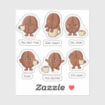 Ensemble de stickers quotidiens sur l'humeur du pe