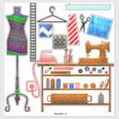 Ensemble de stickers sur mesure (Feuille)