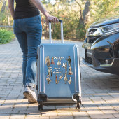 Ensemble de stickers vinyle sur fond de rêves surr (Valise Insitu)