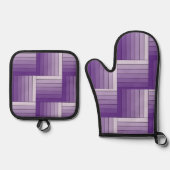 Ensemble de supports - Tissu de ruban violet ombra (Recto)