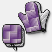 Ensemble de supports - Tissu de ruban violet ombra (Recto/Verso)