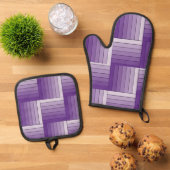 Ensemble de supports - Tissu de ruban violet ombra (De haut en bas)