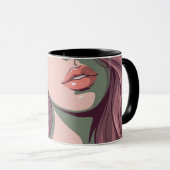 Ensemble de sweat à capuche et de tasse portrait v (Devant droit)