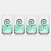 Ensemble de symboles celtiques anciens Emerald Tri (Dos)