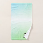 Ensemble de tambour monogramme vert (Serviette à main)