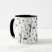 Ensemble de Tasse Monochrome Abstraite de Luxe (Devant gauche)
