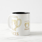 Ensemble de tasses élégant à design doré (Devant gauche)