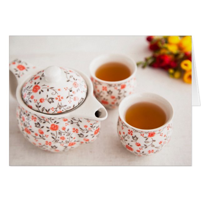 Ensemble de thé en céramique (Devant horizontal)