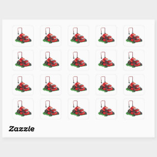 Ensemble de tondeuse à gazon. autocollant