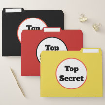 Ensemble de top secret de dossiers