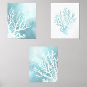 Ensemble de trois gravures d'art corallien nautiqu (Recto)