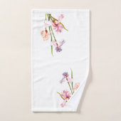 Ensemble de trois serviettes de bain aux iris past (Serviette à main)