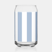 Ensemble de vaisselle bleu et blanc rayé (Recto)