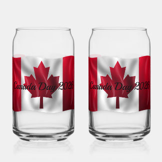 Ensemble de vaisselle de drapeau du Canada